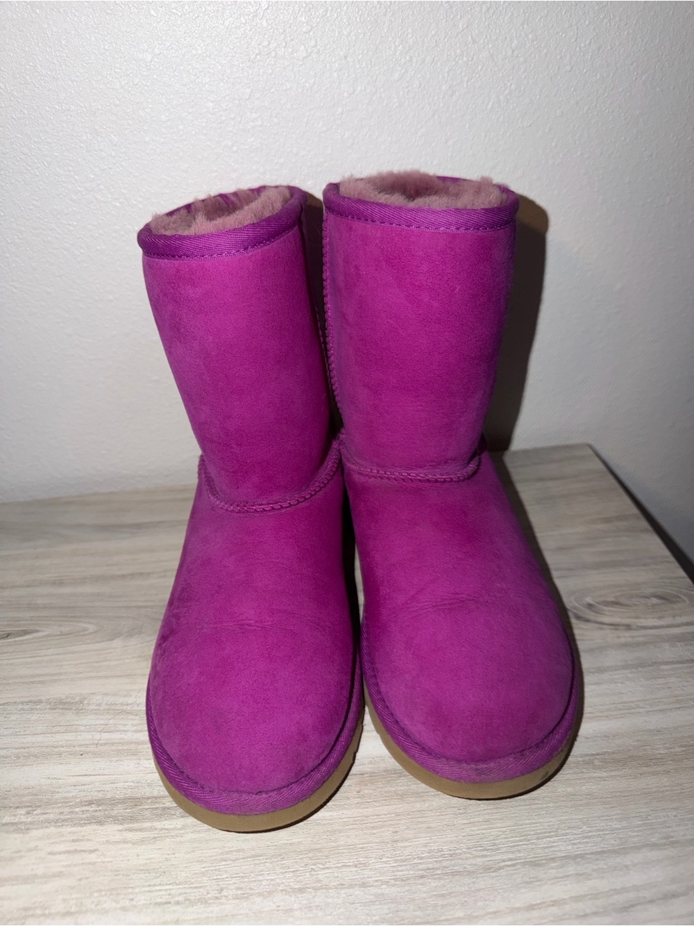 Purple bedazzled UGGs